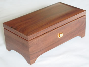 Closed Sweet Walnut 72 Note Music-Box