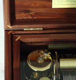 Sweet Walnut with Maple Splines 72 Note Music-Box